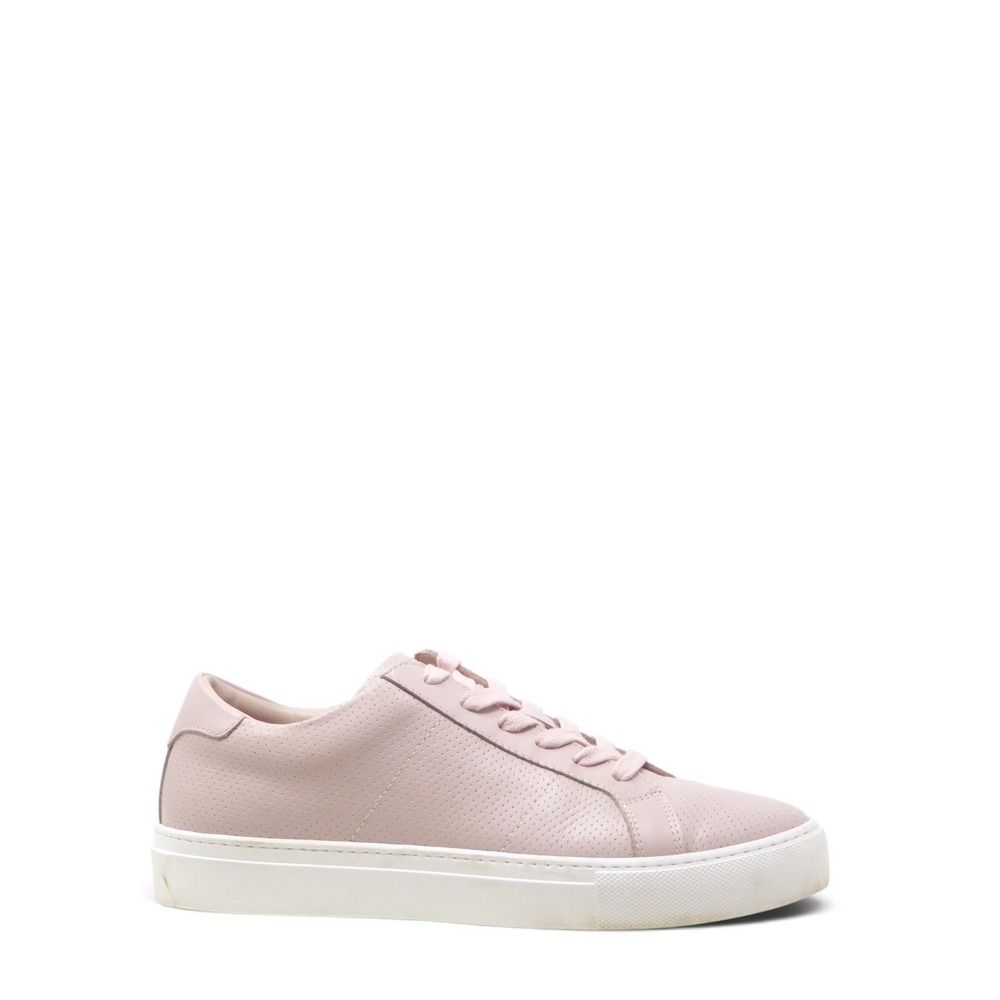 GREATS Women Royale Perforated Sneakers Light Pink Leather Low Top Lace Up Sz 9
